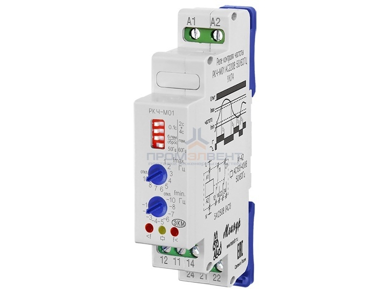 Реле контроля частоты РКЧ-М01 АС150-400В УХЛ4 регулировка верхнего и нижниго порога