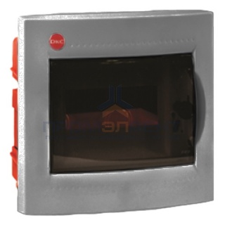 Модульный щиток встраиваемый, 8 мод, IP40, цвет серый RAL 7035