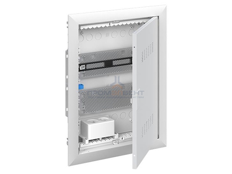 Шкаф мультимедийный с дверью с вентиляционными отверстиями и DIN-рейкой UK620MV (2 ряда)