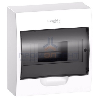 Бокс навесной Schneider Electric Easy9 на 8 модулей с прозрачной дверью с клемниками N+PE