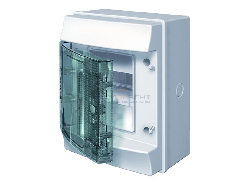 Влагозащищенный настенный бокс ABB Mistral65 4М прозрачная дверь без клеммного блока